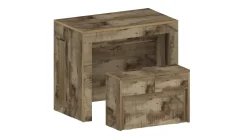 Panche > Dmora Panca allungabile acero 290x25x45h cm - Yutu Marrone Acero