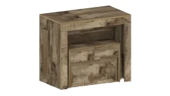 Panche > Dmora Panca allungabile acero 290x25x45h cm - Yutu Marrone Acero