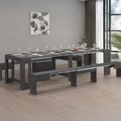 Panca allungabile ardesia 290x25x45h cm - Quedan