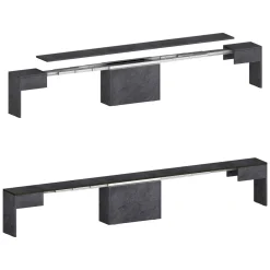 Panca allungabile ardesia 290x25x45h cm - Quedan