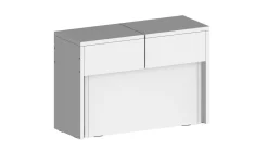 Panche > Dmora Panca allungabile bianca lucida 290x25x45h cm - Yutu Bianco Lucido
