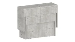 Panca allungabile cemento 290x25x45h cm - Quedan