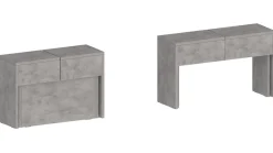 Panca allungabile grigia 290x25x45h cm - Quedan