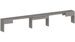 Panca allungabile grigia 290x25x45h cm - Quedan