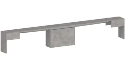 Panca allungabile grigia 290x25x45h cm - Quedan