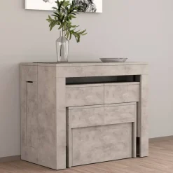 Panca allungabile grigia 290x25x45h cm - Quedan