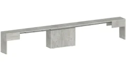 Panca estensibile cemento 290x25x45h cm - Yutu