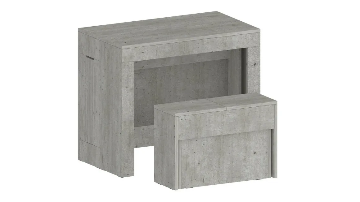 Panca estensibile cemento 290x25x45h cm - Yutu
