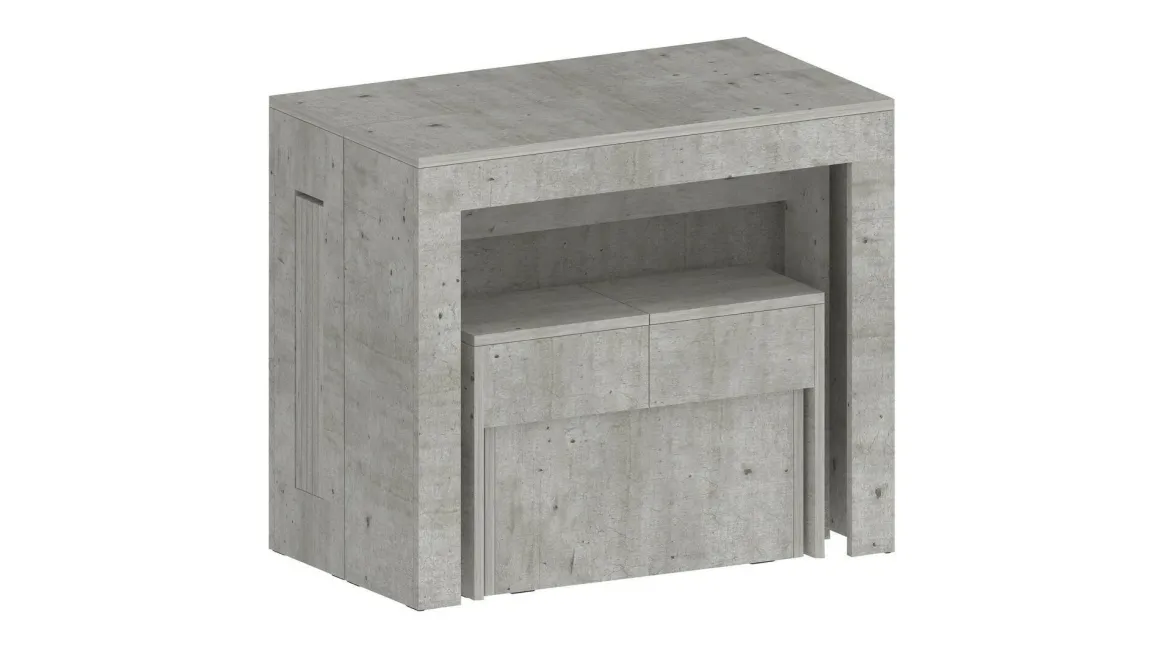 Panca estensibile cemento 290x25x45h cm - Yutu