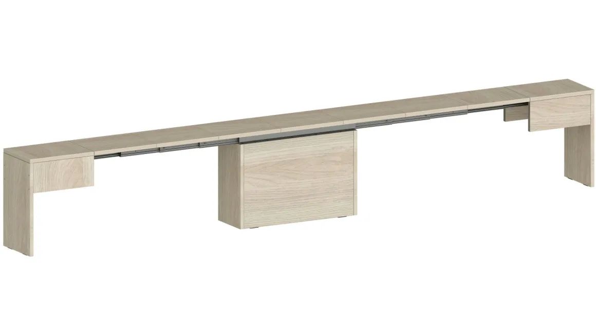 Panca estensibile olmo 290x25x45h cm - Quedan