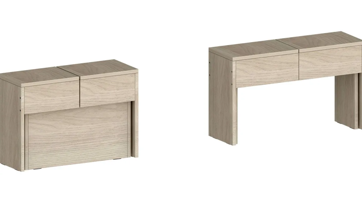 Panca estensibile olmo 290x25x45h cm - Quedan