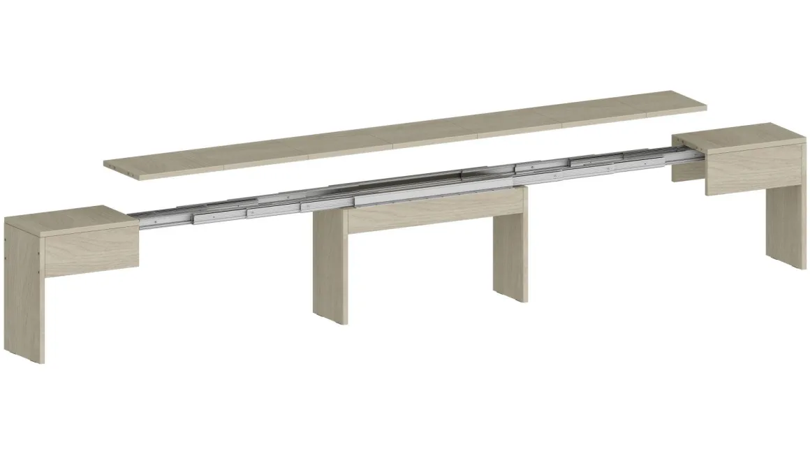 Panca estensibile olmo 290x25x45h cm - Quedan