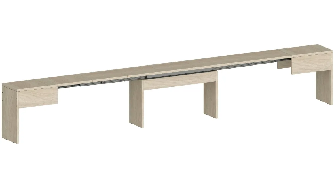 Panca estensibile olmo 290x25x45h cm - Quedan