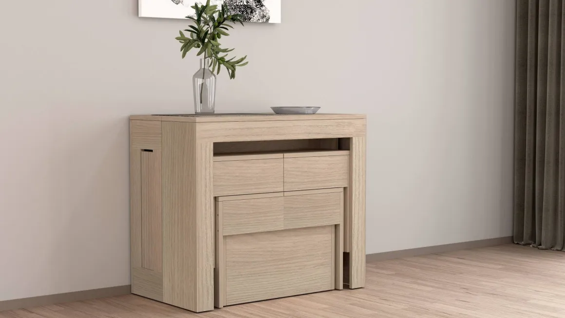 Panca estensibile olmo 290x25x45h cm - Quedan