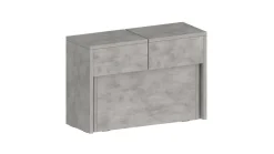 Panche > Dmora Panca grigia allungabile 290x25x45h cm - Yutu Grigio