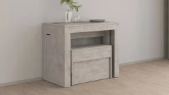 Panche > Dmora Panca grigia allungabile 290x25x45h cm - Yutu Grigio