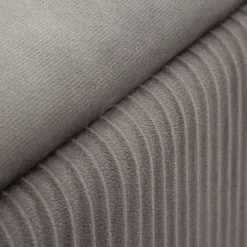 Panca Grigio Scuro oro con due Sgabelli, Panca Contenitore Materiale Struttura in Metallo 80x37x42h cm, Colore Seduta Grigio - Soroti