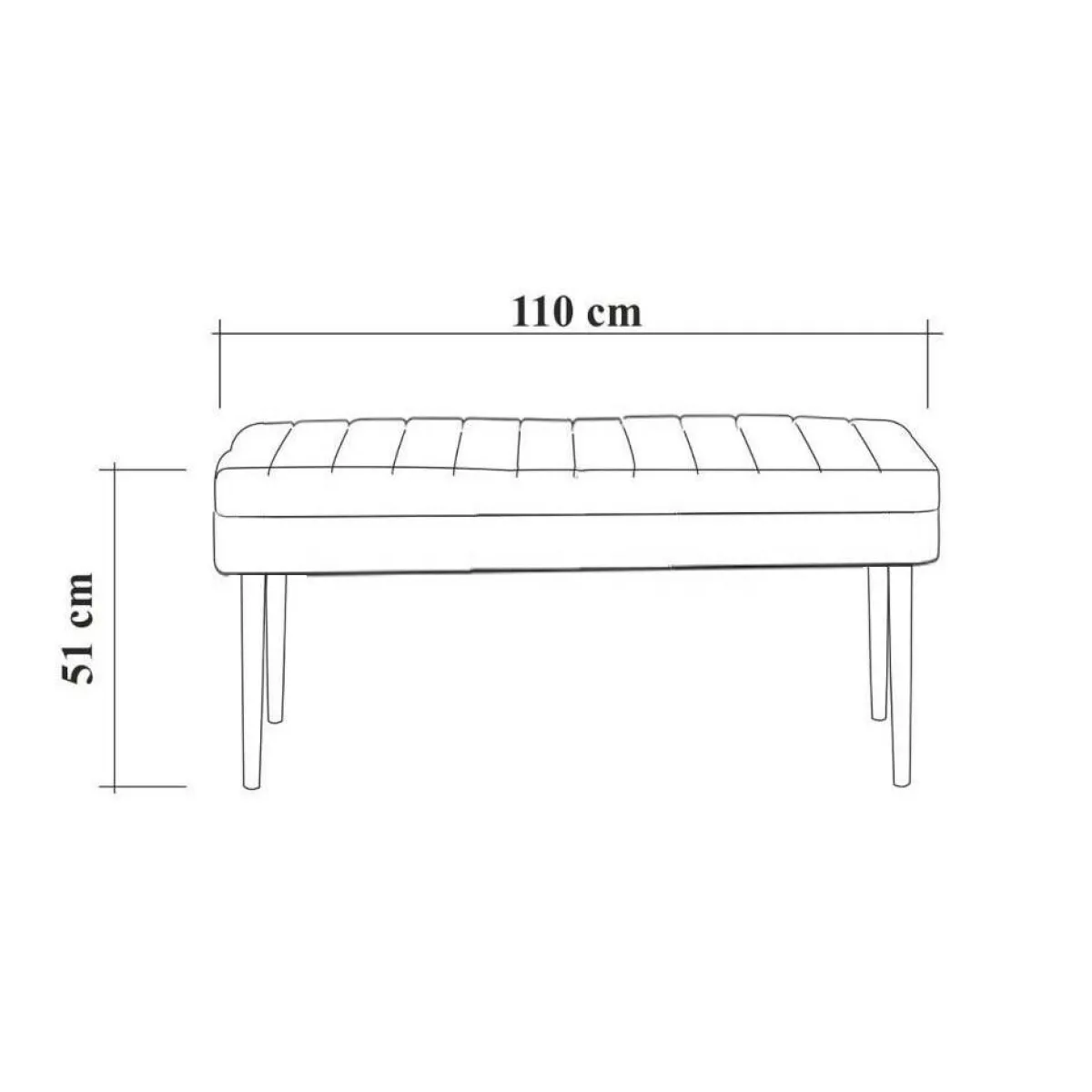 Panche > Dmora Panca Marrone Noce blu Peso Supportato 130 kg Colore Struttura blu 110x40x48h cm, Altezza Seduta 48 cm - Arielli Blu, Marrone Noce