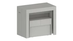 Panca moderna estensibile bianca 290x25x45h cm - Yutu
