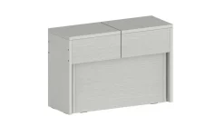 Panca moderna estensibile bianca 290x25x45h cm - Yutu