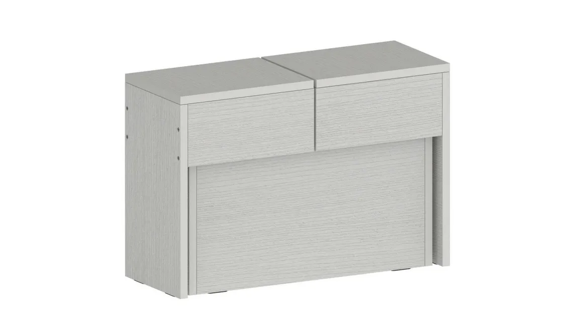 Panca moderna estensibile bianca 290x25x45h cm - Yutu