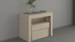 Panche > Dmora Panca olmo estensibile 290x25x45h cm - Yutu Marrone Olmo