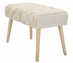 Panche > Dmora Panca piccola bianca 66x34x42h cm - Art Bianco