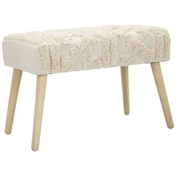 Panche > Dmora Panca piccola bianca 66x34x42h cm - Art Bianco