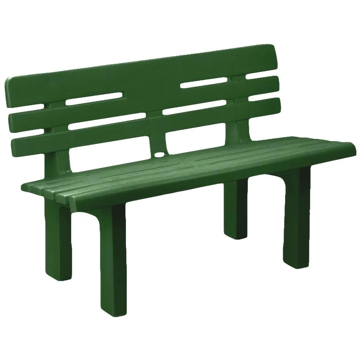 Panchina da esterno Alim, 110x52h71 cm, Verde