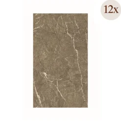 Pannelli Decorativi > Dmora Pannello Decorativo set da 18, Facile da Tagliare, Facile da Installare Texture Realistica 60x0.3 cm, Isolante Acustico Scarsa Isolazione Beige Marmo