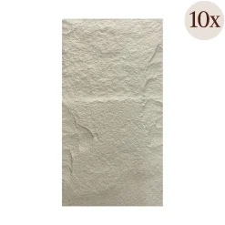 Pannelli Decorativi > Dmora Pannello Decorativo set da 20, Facile da Tagliare, Facile da Installare Texture Realistica 60x3 cm, Isolante Acustico Buona Isolazione Bianco Roccia