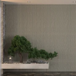 Pannello Decorativo Grigio Roccia set da 24, Facile da Tagliare, Facile da Installare Texture Realistica 60x2.5 cm, Isolante Acustico Buona Isolazione