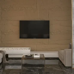 Pannello Decorativo Marrone Tufo set da 20, Facile da Tagliare, Facile da Installare Texture Realistica 60x3 cm, Isolante Acustico Buona Isolazione
