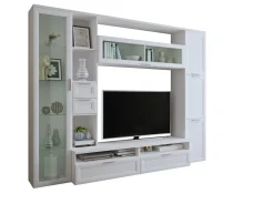 Pareti Attrezzate > Dmora Parete Attrezzata Modulabile 4 Ripiani, 6 Ante - Bagnaria Bianco