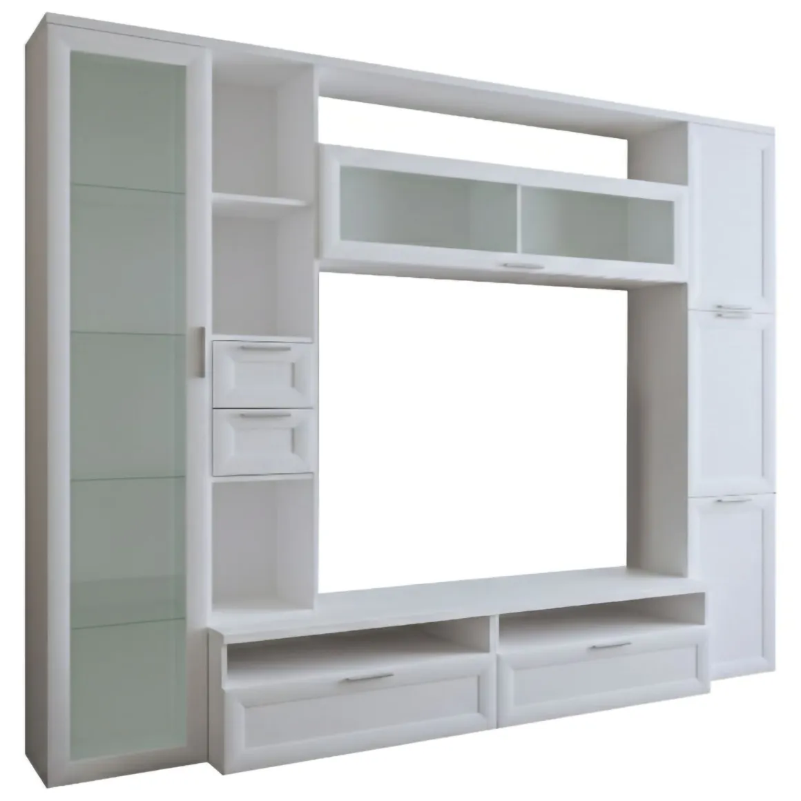 Pareti Attrezzate > Dmora Parete Attrezzata Modulabile 4 Ripiani, 6 Ante - Bagnaria Bianco