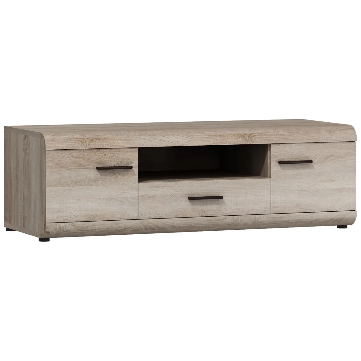 Parete Attrezzata Marrone Rovere Modulabile 20 Ripiani, un Cassetto - Kane