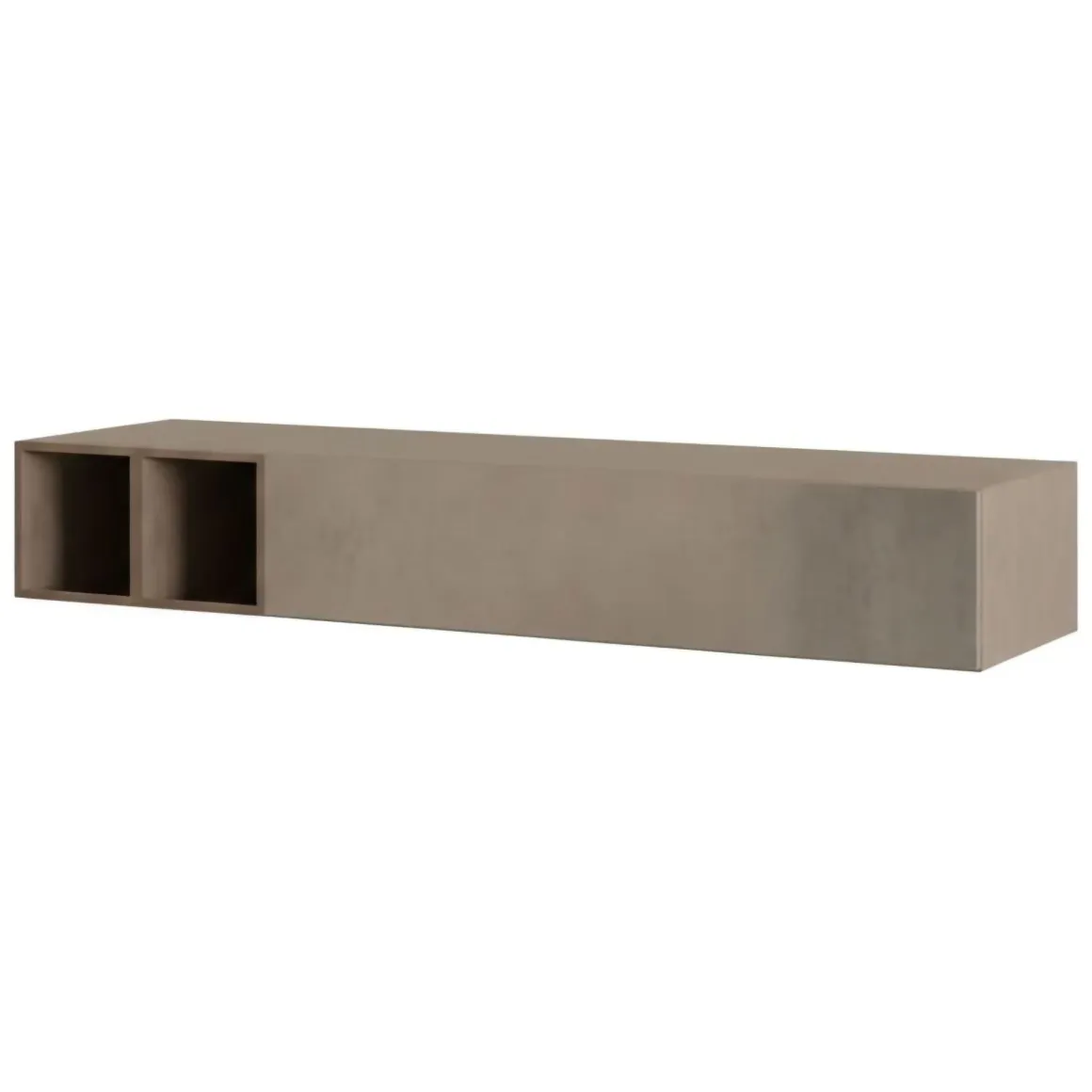 Parete salotto multifunzione 194cm noce e grigia - Koguma