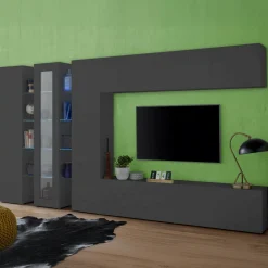 Parete salotto smart 320cm antracite - Bellino