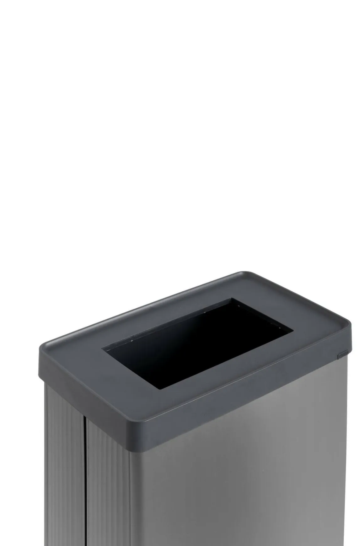 Pattumiera aperta 54 L 44x27x69h cm grigio scuro - Longueuil