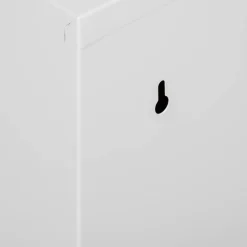 Pattumiere > Dmora Pattumiera Capacità 72 (18 per Secchio) Fissaggio a Muro Opzionale 60x25x93h cm, 4 Cestini - Anukhatun Bianco