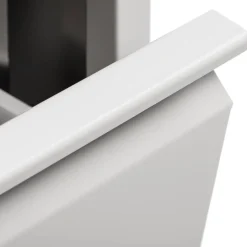 Pattumiere > Dmora Pattumiera Capacità 72 (18 per Secchio) Fissaggio a Muro Opzionale 60x25x93h cm, 4 Cestini - Anukhatun Bianco
