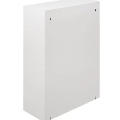 Pattumiere > Dmora Pattumiera Capacità 72 (18 per Secchio) Fissaggio a Muro Opzionale 60x25x93h cm, 4 Cestini - Anukhatun Bianco