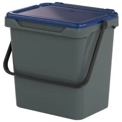 Cucina|Pattumiere > Dmora Pattumiera Capacità 34 lt un Cestino 40x31x39h cm, Made in Italy - Foscas Blu