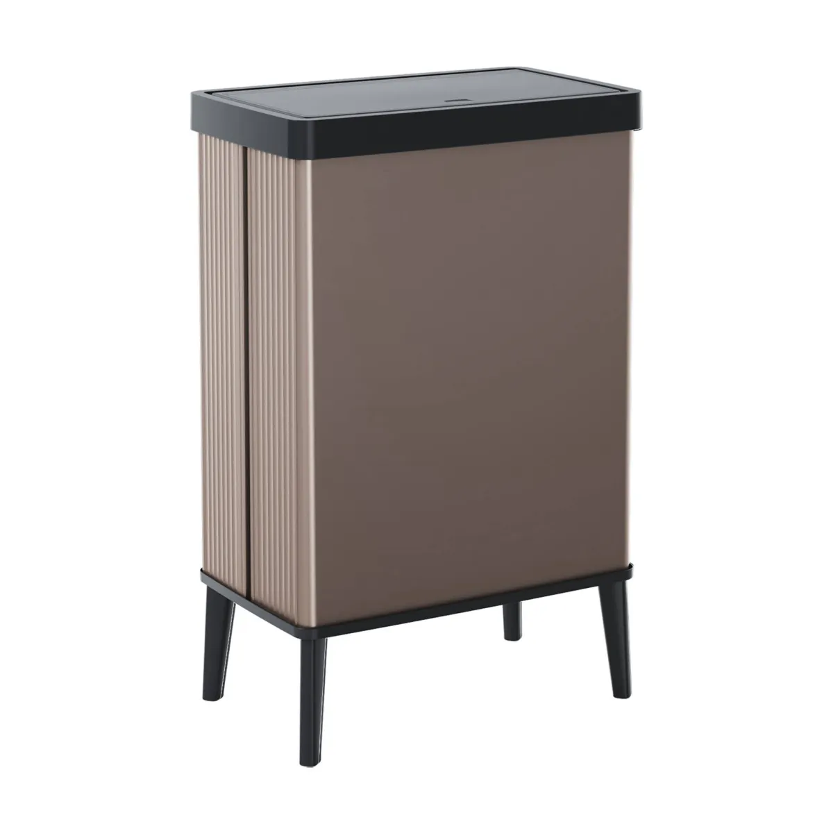 Pattumiere > Dmora Pattumiera minimal cucina 54 L 44x27x69h cm - Tofino Marrone