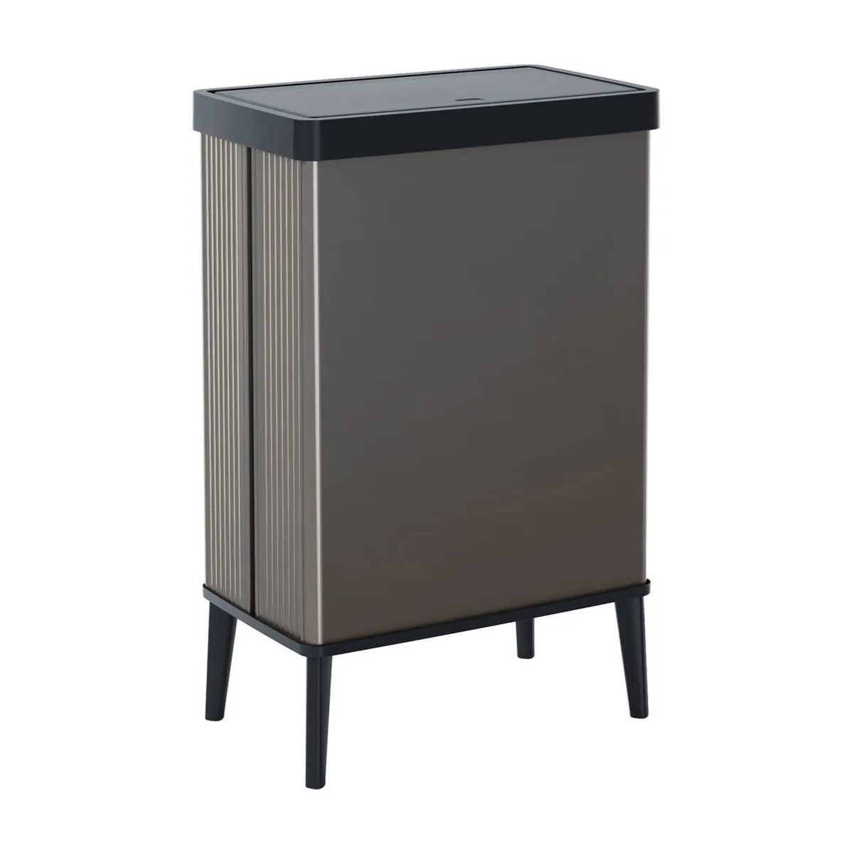 Pattumiere > Dmora Pattumiera scandi 54 L 44x27x69h cm - Tofino Grigio Scuro
