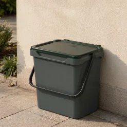 Pattumiera Verde Capacità 38 lt un Cestino 40x31x39h cm, Made in Italy - Foscas
