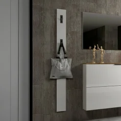 Attaccapanni|Ingresso > Dmora Pensile appendiabiti 64x79h cm 8 posti quercia - Astratto Marrone Quercia