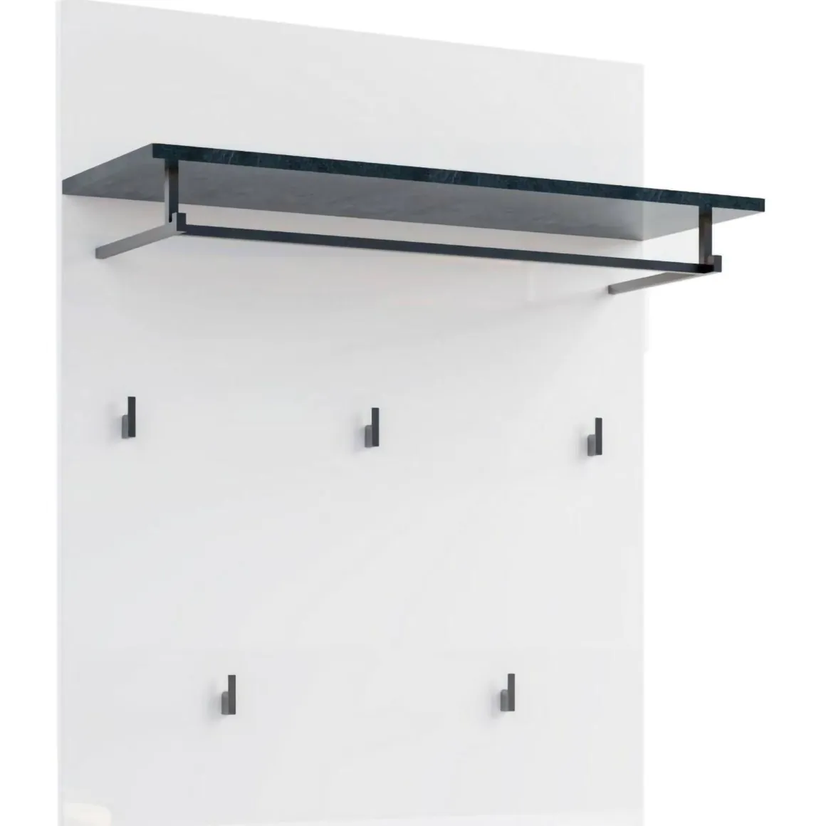Attaccapanni > Dmora Pensile appendiabiti 84x28h cm 6 posti quercia - Terry Marrone Quercia