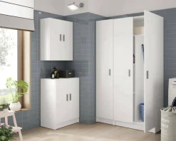 Cucina|Mobili Pensili > Dmora Pensile bagno 2 ante 60x60h cm - Mors Bianco