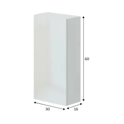Mobili Pensili > Dmora Pensile bagno 30x60h cm - Berlino Bianco Lucido
